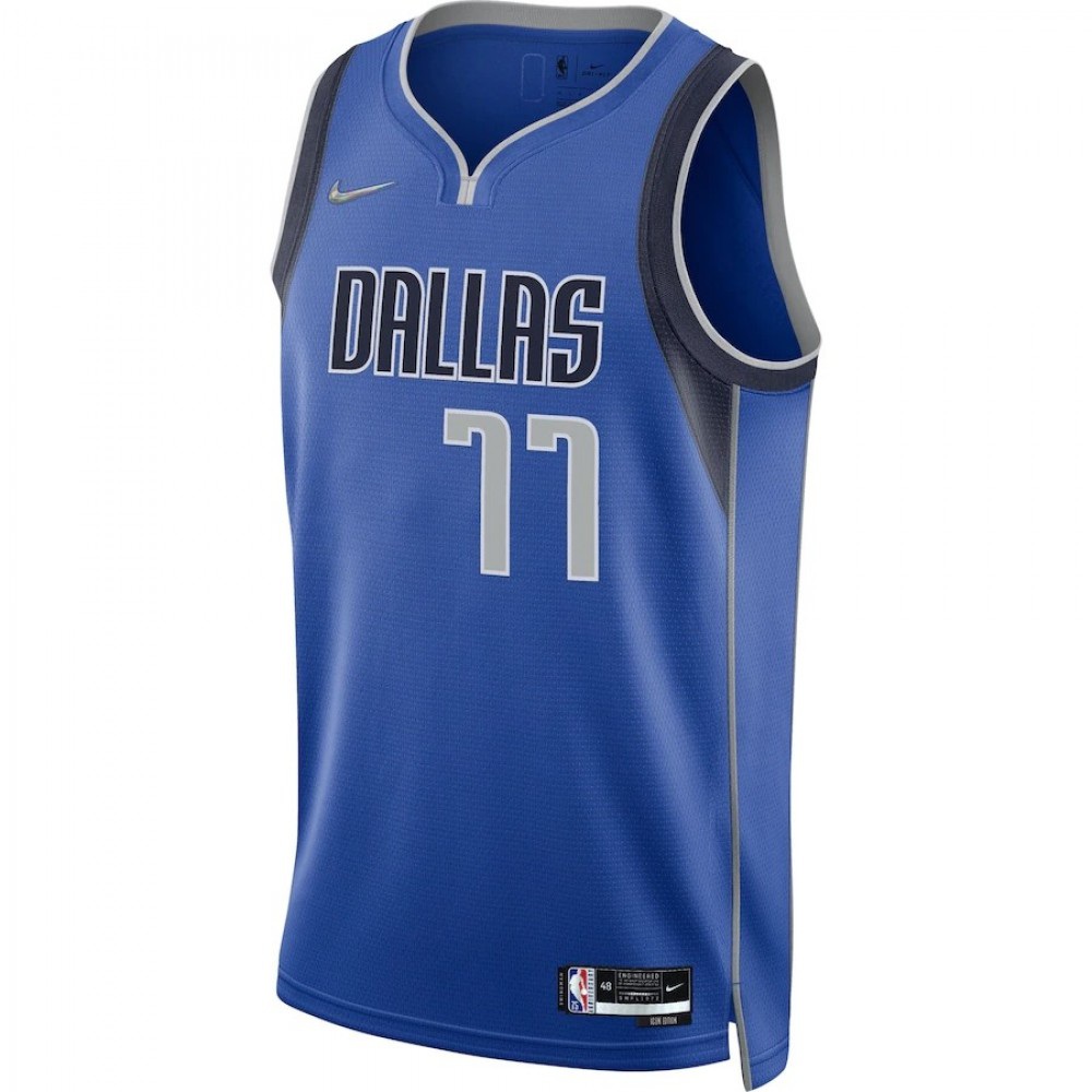 Men's Dallas Mavericks Luka Doncic #77 Blue 2021/22 Swingman Jersey - Icon Edition-Pro Kit Vault | Brand New 26/27 Sports Jerseys